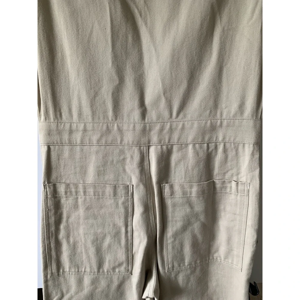 NWT Rivet Utility Westsider Jumpsuit, Sleeveless, Beige Light Khaki, Size XS - Picture 6 of 12